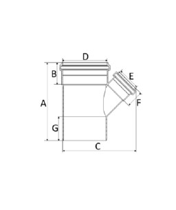 Junção de Redução SN 150x100mm Esgoto Amanco