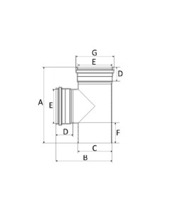 Tê 75mm Esgoto SN Amanco