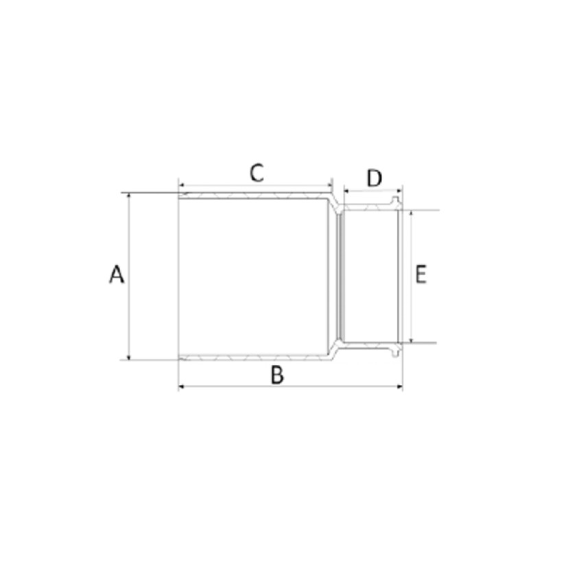 Bucha de Redução SR 50x40mm Esgoto Amanco