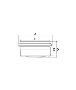 Cap 40mm Silentium Amanco