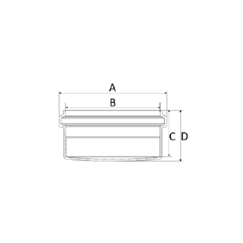 Cap 40mm Silentium Amanco