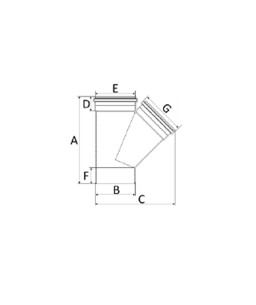 Junção Simples 40mm Silentium Amanco