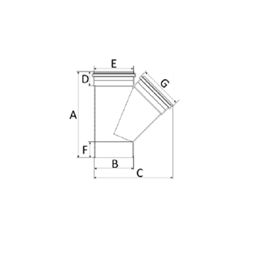 Junção Simples 100mm Silentium Amanco