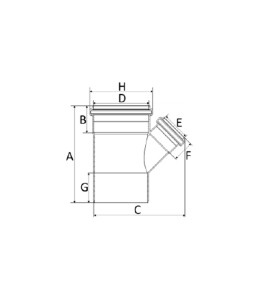 Junção de Redução 75X50mm Silentium Amanco