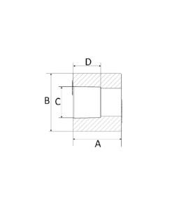 Bucha de Redução 22x15mm CPVC Amanco