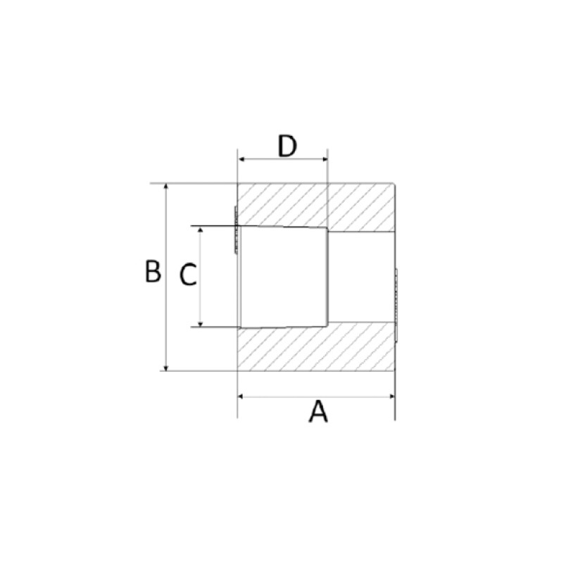 Bucha de Redução 28x15mm CPVC Amanco