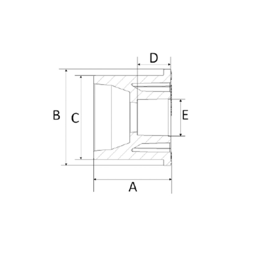 Bucha de Redução 35x22mm CPVC Amanco