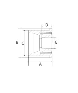 Bucha de Redução 42x28mm CPVC Amanco