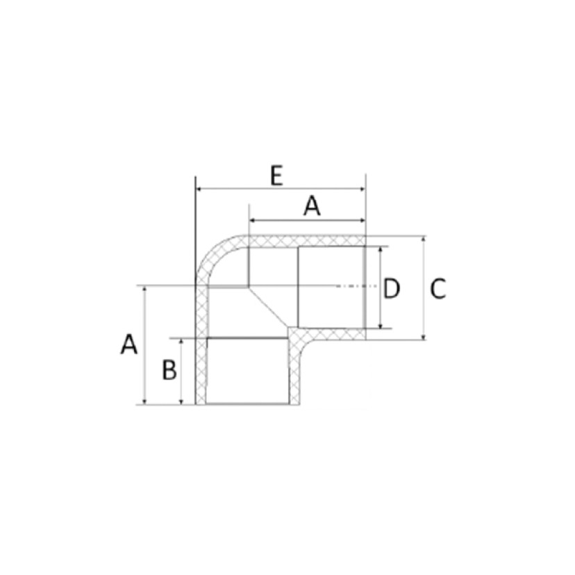 Joelho 22mm 90° CPVC Amanco