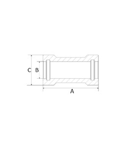 Luva de Correr 28mm CPVC Amanco