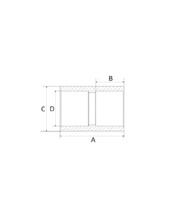 Luva Simples 15mm CPVC Amanco