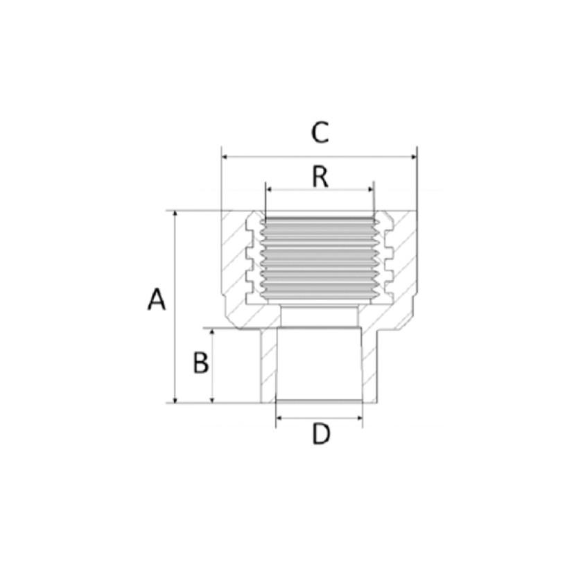 Conector Fêmea 28mm 1' CPVC Amanco