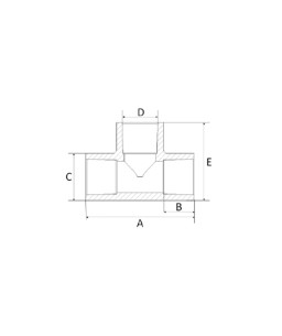 TÊ 114mm CPVC Amanco