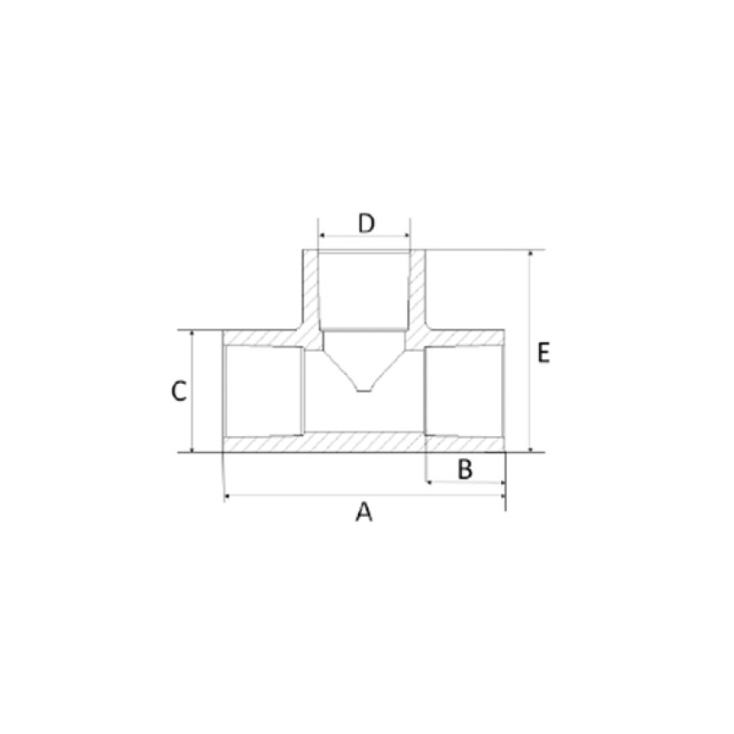 TÊ 114mm CPVC Amanco