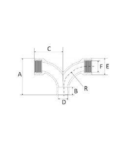 TÊ Misturador Fêmea 22mmX3/4 CPVC Amanco