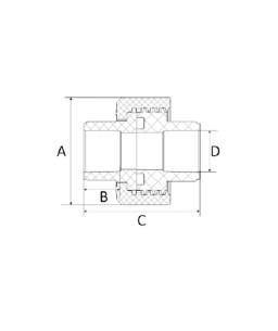 União 22mm CPVC Amanco