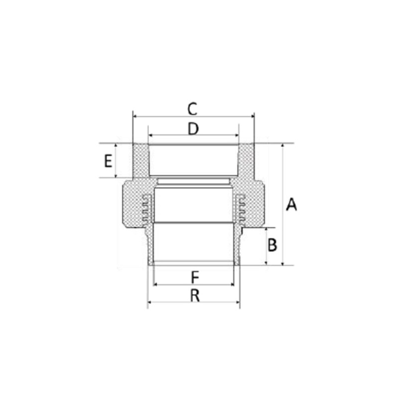 Conector Fêmea/Macho 20mm1/2” PPR Amanco