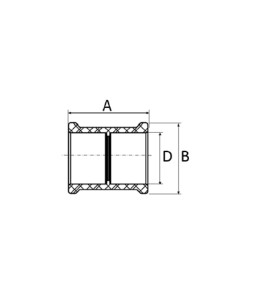 Luva Simples 110mm Marrom Soldável Amanco