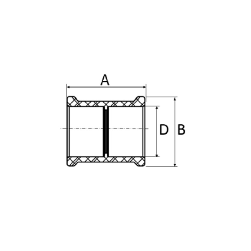 Luva Simples 110mm Marrom Soldável Amanco