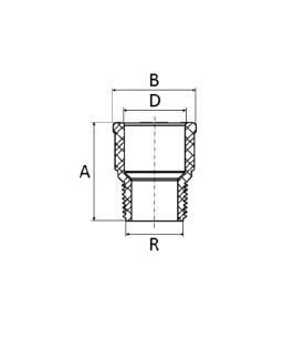 Adaptador curto c/ rosca 110mm 4' Marrom Soldável Amanco