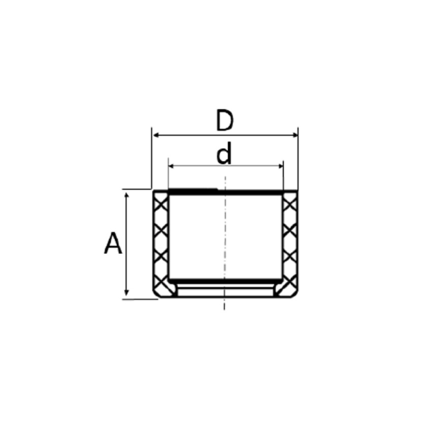 Bucha de Redução Curta 32x25mm Marrom Soldável Amanco