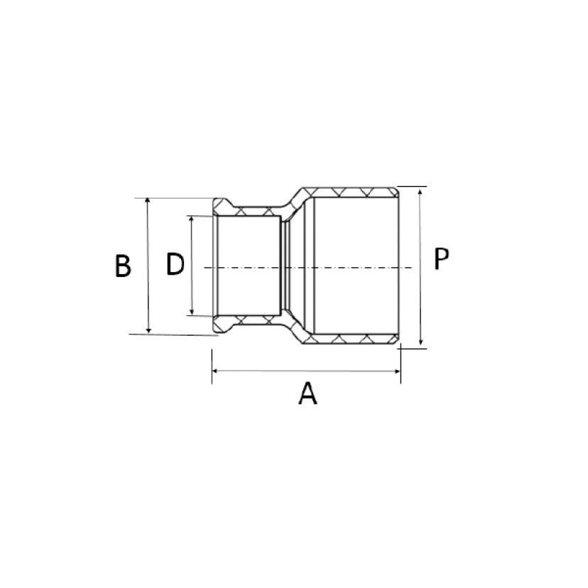 Bucha de Redução Longa 110x75mm Marrom Soldável Amanco