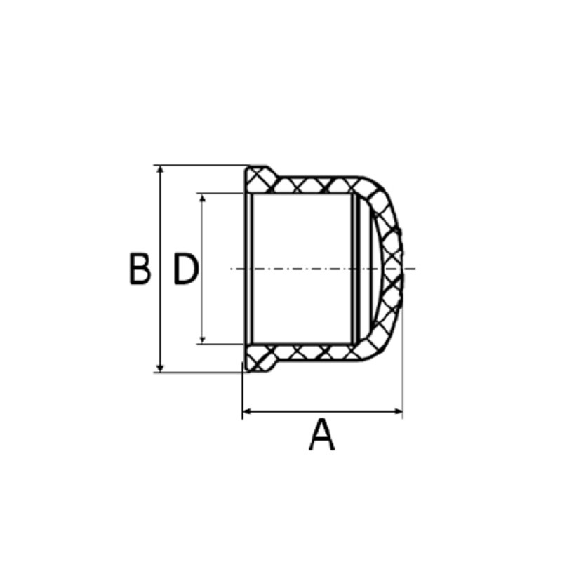 Cap 20mm Marrom Soldável Amanco