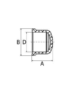 Cap 60mm Marrom Soldável Amanco