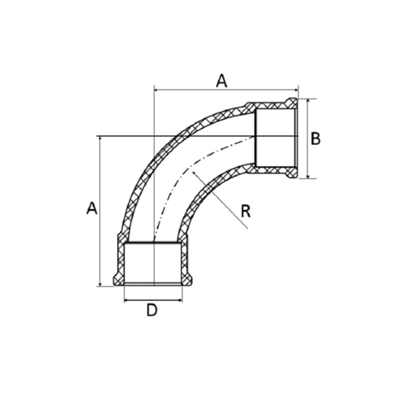 Curva 110mm 90º Marrom Soldável Amanco