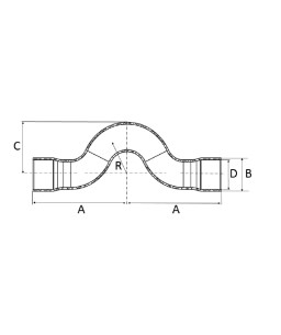 Curva de Transposição 20mm Marrom Soldável Amanco