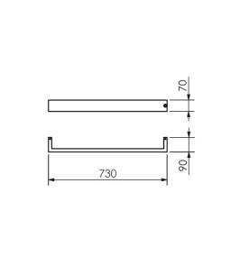 Toalheiro Térmico Jade Horizontal Fio Oculto Inox Polido Bivolt 19.TJ15.IP