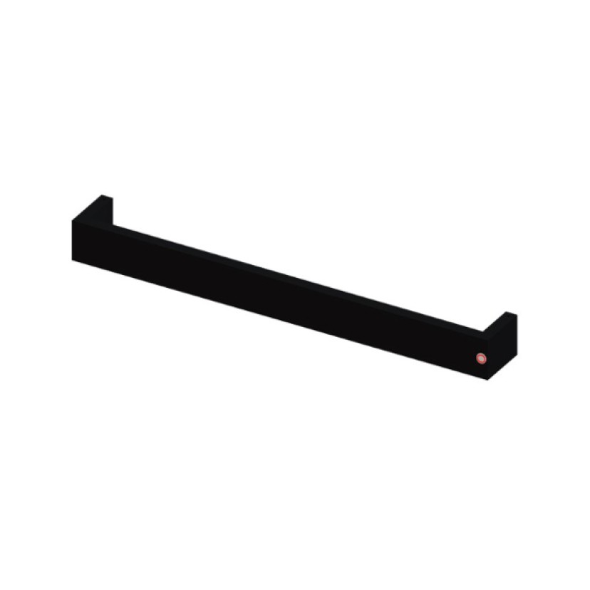 Toalheiro Térmico Jade Horizontal Fio Oculto Preto Fosco Bivolt 19.TJ15.PF