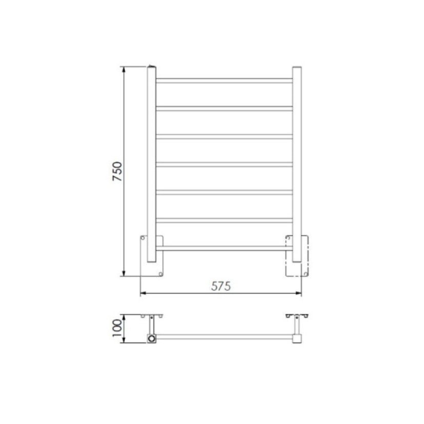 Toalheiro Térmico Fio Oculto Grande Quada Bivolt Premium Cobre Polido 19.TQ04.CP