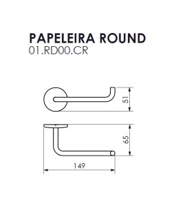 Papeleira Round Crismoe 01.RD00.CR