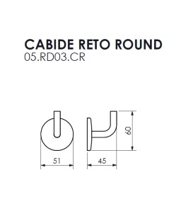 Cabide Reto Round Crismoe 05.RD03.CR