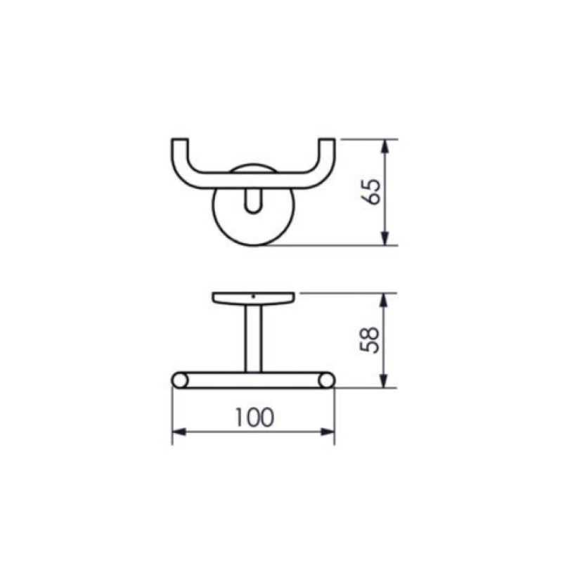 Cabide Duplo Round Crismoe 05.RD04.CR