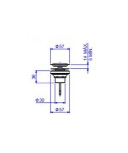 Válvula Black Matte de escoamento luxo para lavatório e cubas Deca 1601.BL.MT