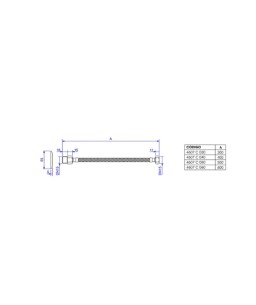 Ligação Flexivel Malha Aço Inox 50cm Deca 4607.C.050