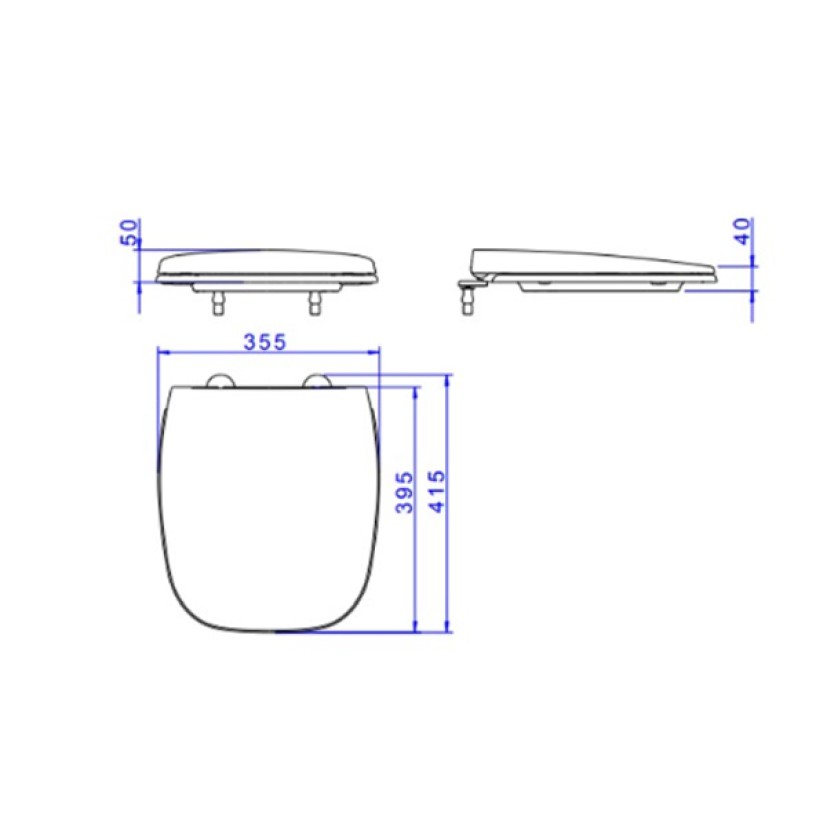 Assento Plástico Flex Slow Close Deca Branco AP.385.17