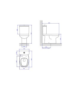 Kit completo Bacia com caixa acoplada Monte Carlo Deca KP.808.17