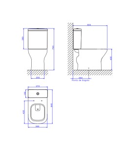 Bacia Para Caixa Acoplada Deca Axis Barbante P.470.26