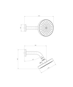 Chuveiro Redondo Parede Cromado Deca Flex 2081.C.STD