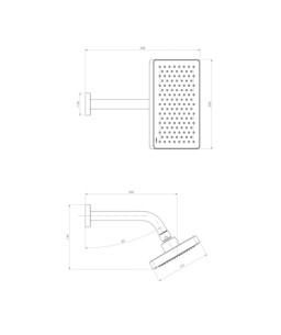 Chuveiro Quadrado Parede Flex Plus Cromado Deca 2084.C.STD