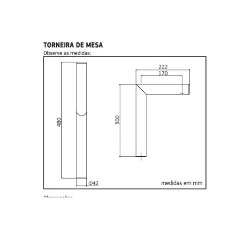 Torneira Mesa Cilíndrica Lavatório Bica Alta Orion Black Matte 1189.BL102.MT