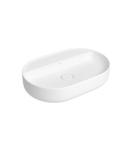 Cuba Oval Apoio com Mesa Deca 60cm Branco L.14060.M.17