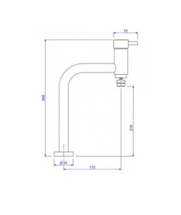 Misturador Monocomando Black Matte Pia Mesa Link Deca 2256.BL.LNK.MT