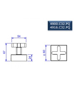 Acabamento Deca ate 1 polegada de gaveta Polo Classica 4900.C32.PQ