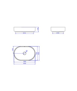 Cuba Oval Apoio Deca 60cm Branco L.14060.17