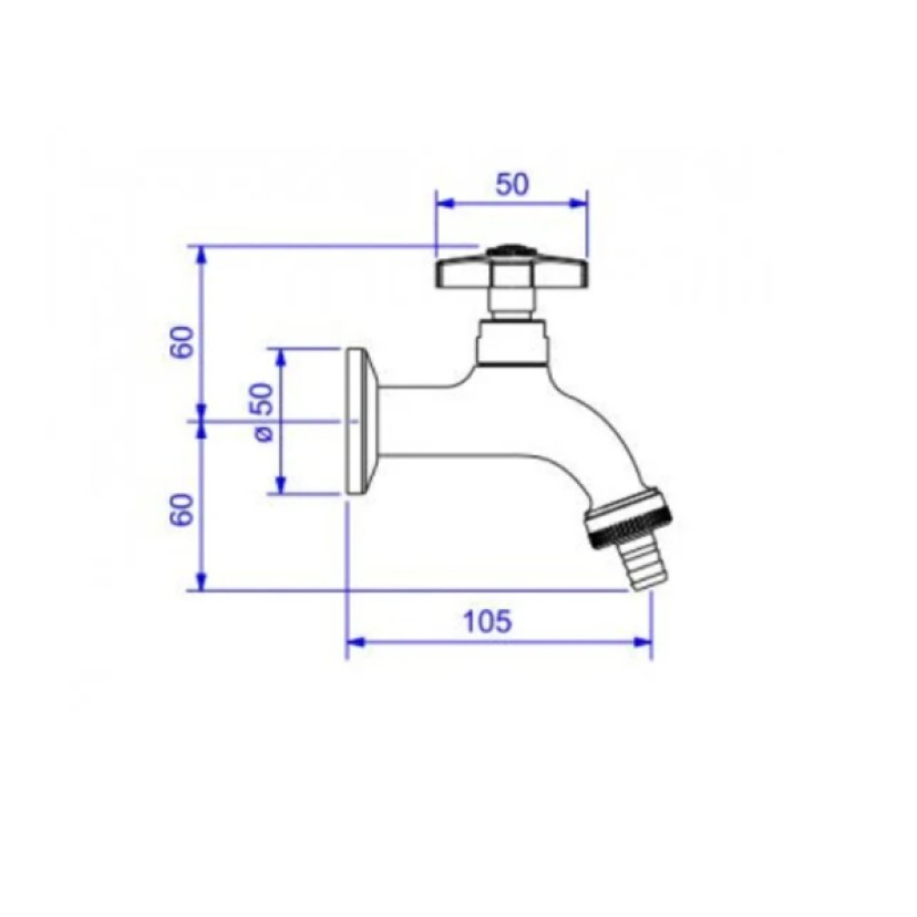 Torneira Para Jardim /Tanque P/ Mangueira Standard Deca 1153.C39