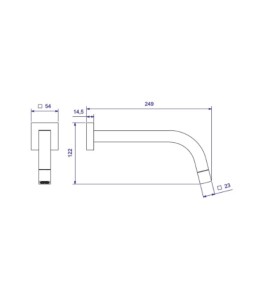 Torneira Tube Parede Black Matte Deca 1178.BL.TUB.MT